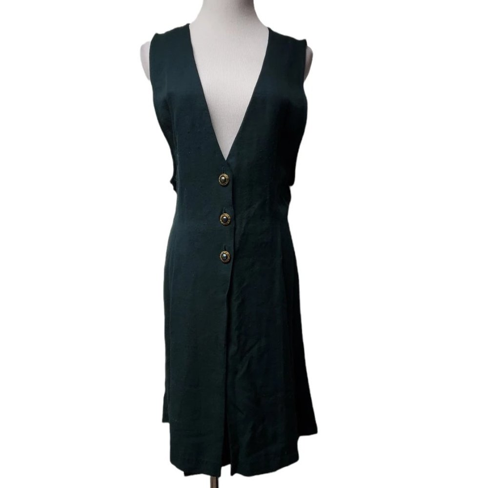 90s C.W. Rose green sleeveless romper . size 14